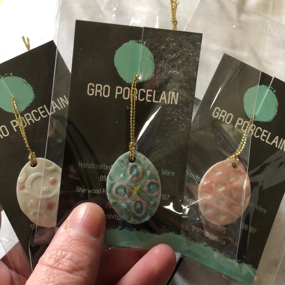 Porcelain Easter Egg ornaments - Picture 1 of 4